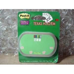  Texas Holdem Super Sticky Post it Brand Notes   The Flop 