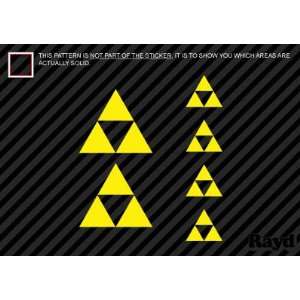  Zelda Triforce   Set of 6   Sticker   Decal   Die Cut 