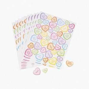  528 Conversation Heart Stickers   Stickers & Labels 