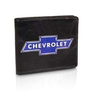 Chevrolet Logo Black Leather Wallet
