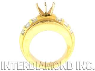 14KT YELLOW GOLD DIAMOND SEMI MOUNT RING 2.60 CTW  