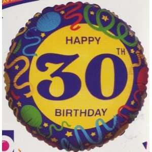  Happy 30th Birthday 18 Mylar Balloon QUANTITY OF 3 