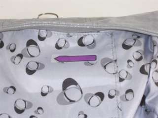 Coach 18160 Silver Leather Poppy Layla Shoulder Handbag  
