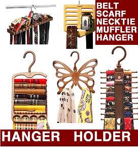 HANGER RACK holder peg closet organizer storage for belt necktie scarf 