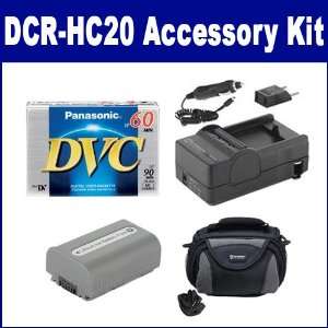 Sony DCR HC20 Camcorder Accessory Kit includes SDC 26 Case, DVTAPE 