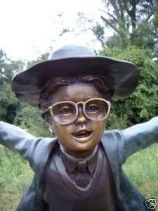 BRONZE WIZARD BOY Potter magic Park Sculpture Statue  
