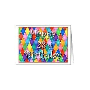  28 Years Old Colorful Birthday Cards Card Toys & Games