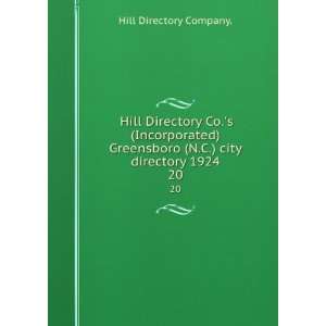  Hill Directory Co.s (Incorporated) Greensboro (N.C.) city 