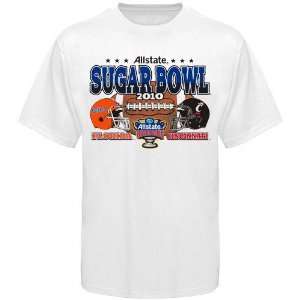 Florida Gators White 2010 Sugar Bowl Bound Helmet Dueling T shirt 