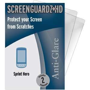   HD (Hard) Anti Glare Screen Protectors (Pack of 2) for Sprint HTC Hero