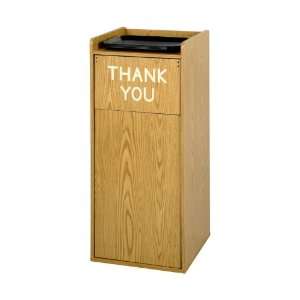  Wood Tray Top Waste Receptacles by Safco Office Furniture 
