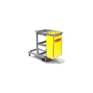  Rubbermaid FG617388 BLUE   Blue Cleaning Cart w/ Yellow 