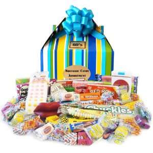 1960s Summer Time Retro Candy Gift Box Grocery & Gourmet Food