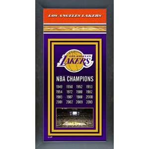 Los Angeles Lakers Framed Team Championship Banner Series  