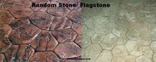 Random Stone Decorative Concrete Cement Imprint Texture Stamp Mat set 