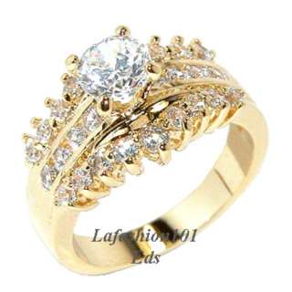 Best selling Gold Plated Women Bridal/Wedding Ring sz 7  