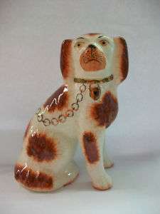 Staffordshire Antique Spaniel Dog Small Figurine  