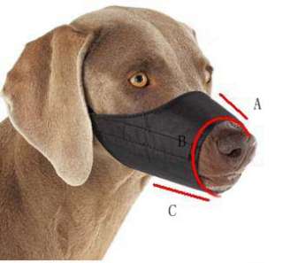Dog Muzzle Guardian Gear Black Nylon lined  all sizes  