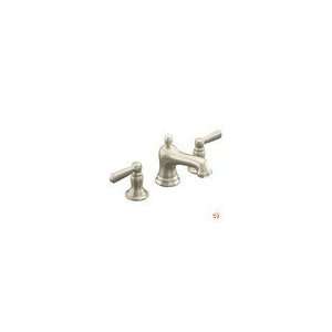 Bancroft K 10577 4 BN Widespread Bathroom Sink Faucet, Metal Lever Ha