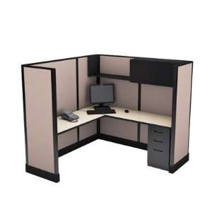  Cube Solutions Full Height Jr. Executive Cubicle, Single 