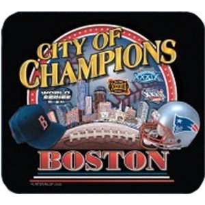 Red Sox & Patriots City of Champions Mousepad  Sports 