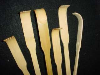 Lot of 12 wooden bamboo back scratchers 18 long NEW  