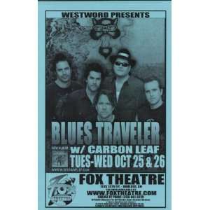  Blues Traveler Carbon Leaf Boulder Concert Poster