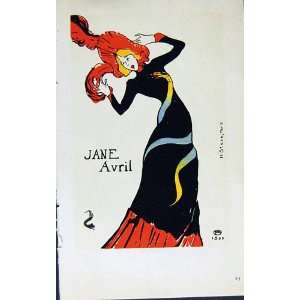  Toulouse Lautrec Marx C1952 Jane Avril Colour Print