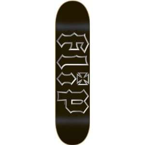  Flip Metalhead Ii Deck 8.23 Black Silver Skateboard Decks 