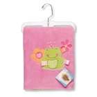 Taggies Blanket with Frog Applique, Pink