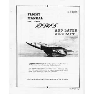 Republic RF 84 F 5 Aircraft Flight Handbook Manual Sicuro Publishing 