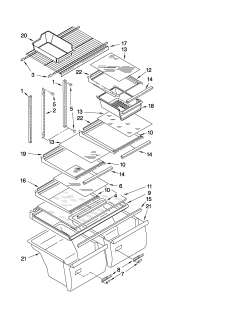 KENMORE Refrigerator Shelf Parts  Model 10670232900 