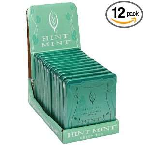 Hint Mint Classic Green Tea Mints, 1.0 Ounce Tins (Pack of 12)