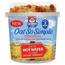 Oat So Simple Pot With Strawberry Crunch Top 62G   Groceries 