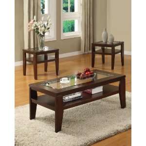  Acme 18462 3 Piece Brian Coffee/End Table Set, Brown 