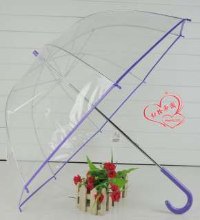Transparent long handled princess umbrella wedding  