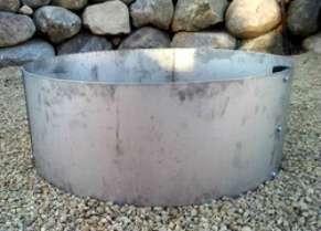 STAINLESS STEEL FIRE PIT LINER 36 DIA X 14 DEEP  
