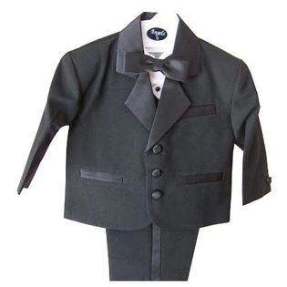 ANGEL Boy Tuxedo black suit bowtie/size # 5 8 10 12 14 16 18 at  