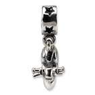 VistaBella 925 Sterling Silver Charm Scooter Dangle Jewelry Bead