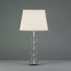 Eurofase Chakra One Light Table Lamp in Clear Acrylic