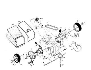 CRAFTSMAN Lawn mower Wheels/tires/bag Parts  Model 917378340 