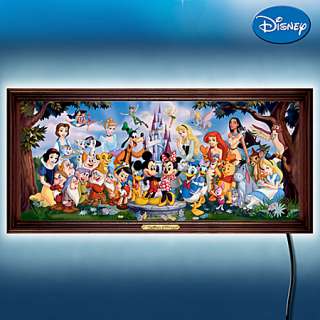 The Bradford Exchange The Magic Of Disney Stained Glass Panorama Wall 
