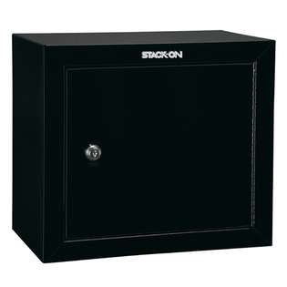 Stack On 15 Inch Steel Pistol Ammo Cabinet Black High Gloss Finish 