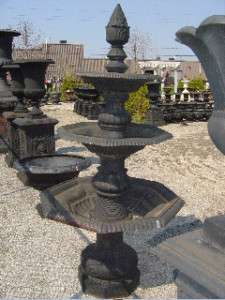 Black Cast Iron Three Tier Avocado Fountain  