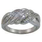 cttw Diamond Anniversary band in Sterling Silver