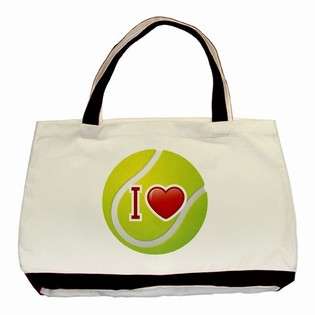 Carsons Collectibles Classic Tote Bag (2 Sided) of I Love Tennis 