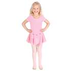 Danshuz Little Girls Pink Piping Flower Skirt Ballet Leotard 8 10