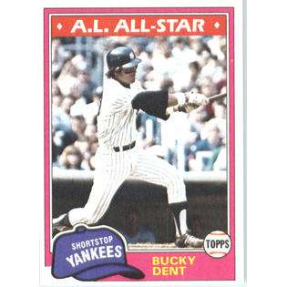 Topps 1981 Topps Baseball Card (NrMT Condition) #650 Bucky Dent New 