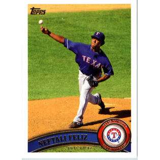 2011 Topps Baseball Card #6 Neftali Feliz Texas Rangers  Topps Fitness 