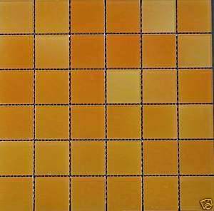Magic Glass 2x2in Apricot Glass Mosaic Tiles  